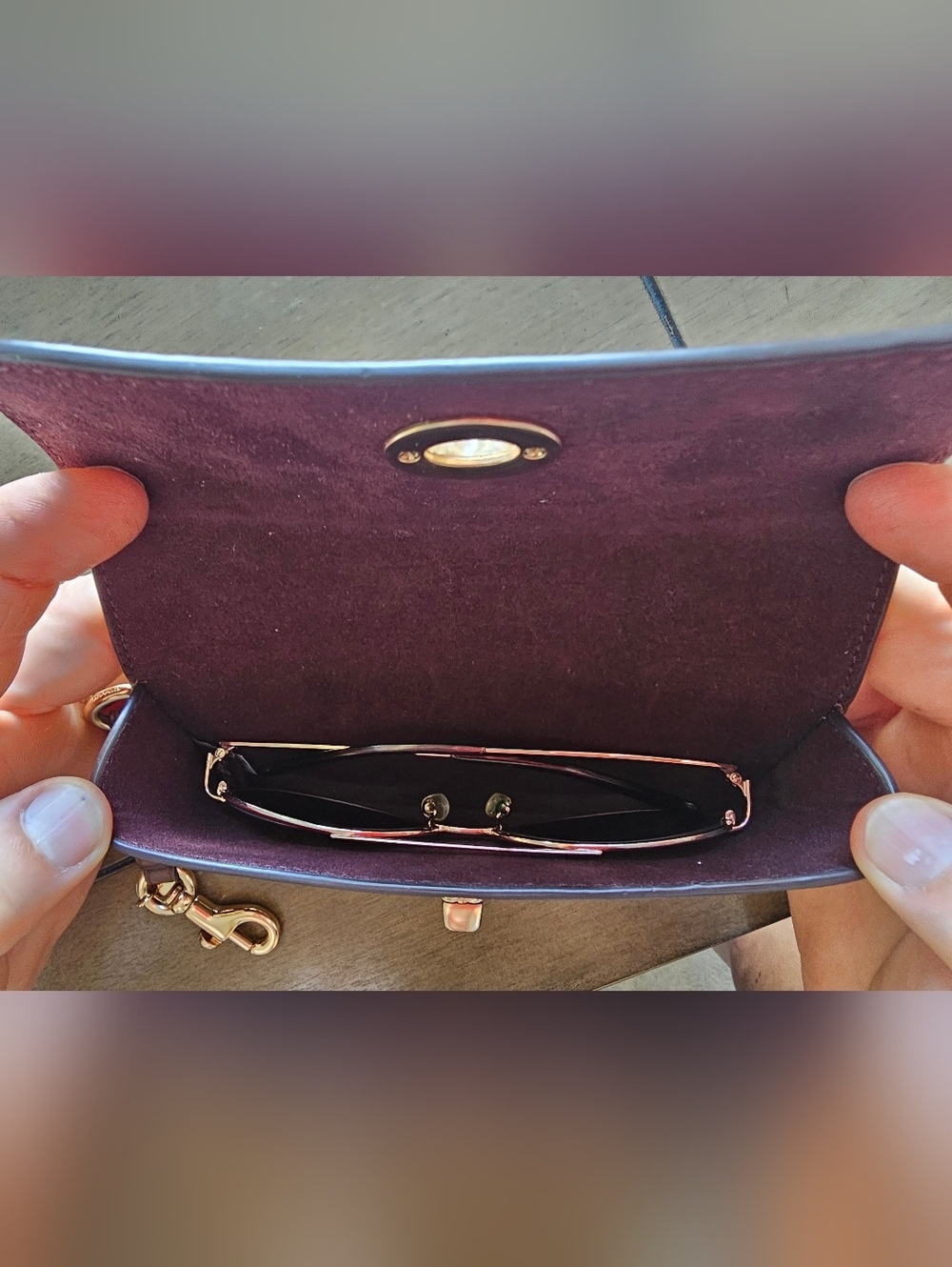 COACH Eyeglasses/Sunglasses Case - Turn-Lock Style - Picture 12 of 13
